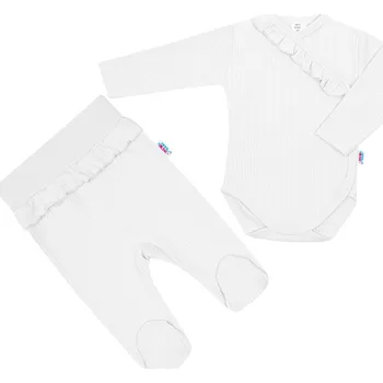 Kojenecká souprava 2-dílná kojenecká souprava New Baby Stripes bílá 80 (9-12m)