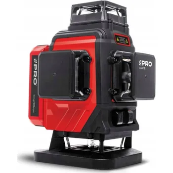Měřící laser Víceliniový laser PRO AQ4DG Zelený 4x360 Akumulátor Li-ion, Dálkové ovládání, Pouzdro