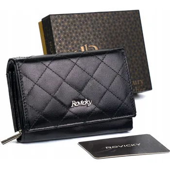 Peněženka Rovicky dámská peněženka z pravé kůže černá