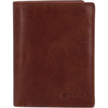 Peněženka Luxusní pánská kožená peněženka Diviley Loránt, hnědá