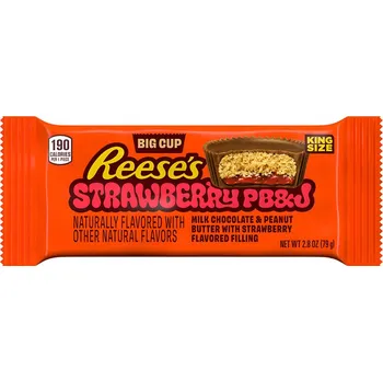 Čokoládová tyčinka Reese's Big Cup PB&J Strawberry King Size 79g