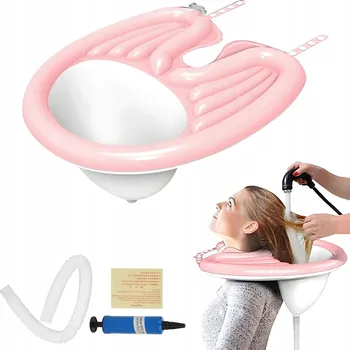 PŘENOSNÉ NAFUKOVACÍ MYCÍ UMYVADLO NA VLASY, SKLÁDACÍ