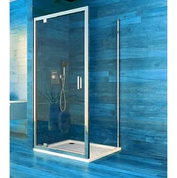 Mereo Sprchový jednokřídlý čtvercový kout LIMA 80x80x190 cm, rám chrom ALU Výplň: čiré bezpečnostní sklo čiré nebo Point 6 mm