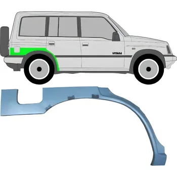 Blatník karosérie Lem zadního blatníku na Suzuki Vitara 1996-2003 / Pravá