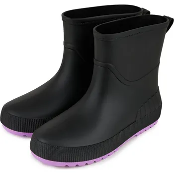 Dámská zimní obuv Vlnka Dámské kotníkové holínky s vlněnou stélkou černá/fialová velikost obuv dospělí 41