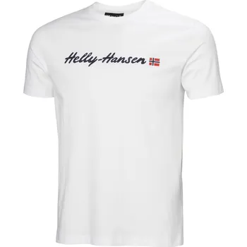 Pánské tričko Pánské triko Helly Hansen Core Graphic T 2.0 Velikost: XL / Barva: bílá