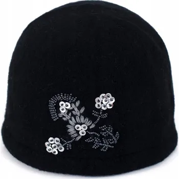 Čepice Čepice Elegance Flory - černá cz16523