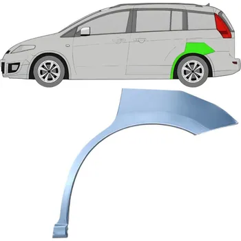 Blatník karosérie Lem zadního blatníku / Levá Mazda 5 2005-2010