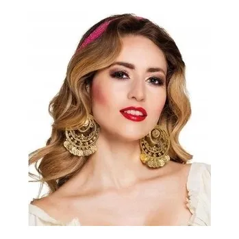 Náušnice Náušnice cikánské, zlaté, ke kostým, velké