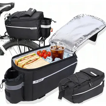 brašna na kolo VODĚODOLNÁ CYKLISTICKÁ BRAŠNA NA NOSIČ PROSTORNÁ TAŠKA S ODRÁZKAMI 10L KUFR