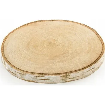 Svatební dekorace Dřevěné podtácky PartyDeco 2 kusy 12 cm