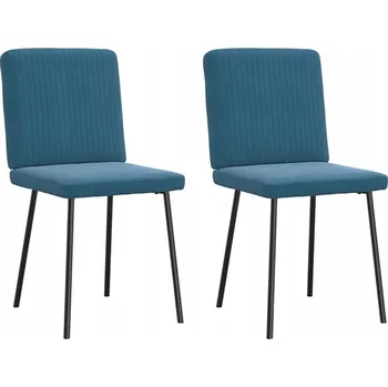 Jídelní židle Jídelní židle, 2 ks, modré, sametové