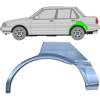 Blatník karosérie Lem zadního blatníku na Toyota Corolla 1983-1988 / Levá