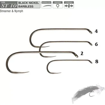Muškařské háčky Traper Hikara ST10 vel. 2