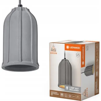 Závěsné Stropní Svítidlo Dekorativní E27 Šedý Betonový Závěs Decor Ledvance