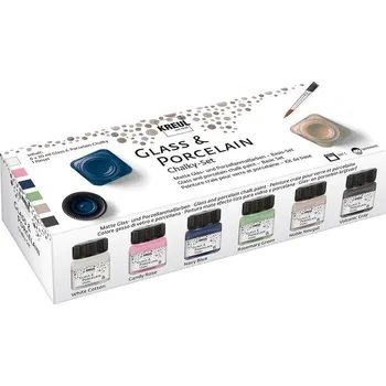 Výtvárné potřeby C.Kreul Chalky sada barev na sklo a porcelán 6x 20 ml