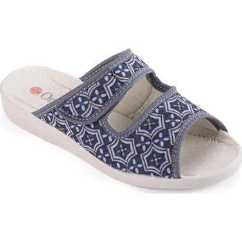Dámské pantofle Dámské domácí ortopedické pantofle modro-šedé vel. 41