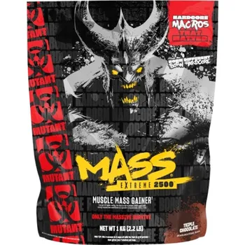 Gainer Mutant Mass XXXtreme 2500 1000 g, trojitá čokoláda