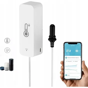 Domácí teploměr TEPLOMĚR SENZOR TEPLOTY A VLHKOSTI WIFI TUYA
