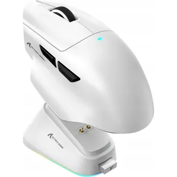 Bezdrátová myš herní Attack Shark V6 bílá s dokovací stanicí