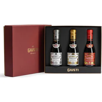 Ocet GIUSTI Modena 1605 Balzamikový ocet 1 SILVER MEDAL & 2 & 3 GOLD MEDALS 3 x 100 ml, Giusti - doprava zdarma od 2999 Kč