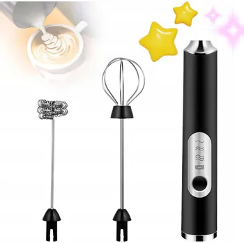 Příslušenství pro přípravu kávy ELEKTRICKÝ ŠLEHAČ METLIČKA NA VEJCE NAPĚŇOVAČ MLÉKA KÁVY MINI MIXÉR