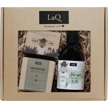 Kosmetická sada LaQ Dzikus z Lasu sada kosmetiky šampon + pleťové máslo + mýdlo