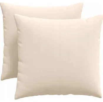 Polštář Pohovkové polštáře 2 pcs Béžová 50 x 50 cm textil