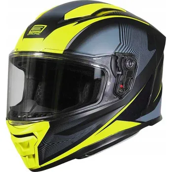 Helma na motorku Přilba ORIGINE PISTA ELEMENTARY matná neonově žlutá černá XL