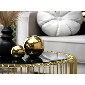 Konferenční stolek Konferenční stolek Mebel-Partner kulatý 80 x 80 x 42 cm černý