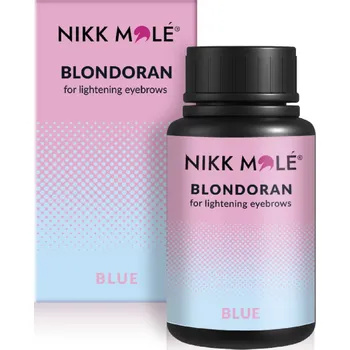 Nikk Mole Blondoran Blue zesvětlovací prášek na obočí 20 g