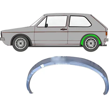 Blatník karosérie Vnitřní oprava zadního blatníku / Levá VW Golf I 74-85