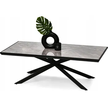 Konferenční stolek Konferenční stolek Mebel-Partner obdélníkový 120 x 60 x 42 cm černý, odstíny šedé