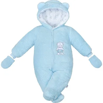 Kojenecká kombinéza Zimní kombinézka New Baby Nice Bear modrá 68 (4-6m)