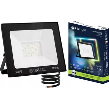 Halogen LED 30W reflektor, LED světlomet 6500K Slim, venkovní, stavební