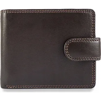 Peněženka PÁNSKÁ KOŽENÁ PENĚŽENKA VISCONTI HNĚDÁ HT10 RFID!