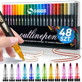 Popisovače Sigos 48 ks
