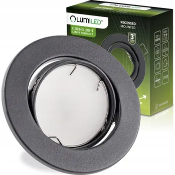 Halogenové podomítkové svítidlo stropní svítidlo kulaté, nastavitelné grafit GU10