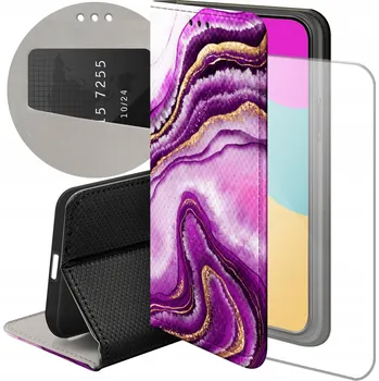 Pouzdro na mobilní telefon Flipové pouzdro Hello Case pro Realme 8 Pro, fialové