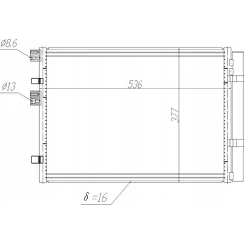Klimatizace automobilu Hart 621 629 Kondenzátor klimatizace