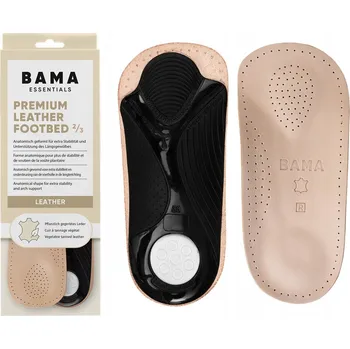 Vložka do bot Profilované kožené vložky do bot Bama Premium Leather Footbed 2/3