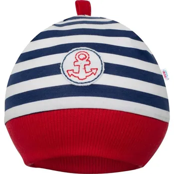 Kojenecká čepice Kojenecká bavlněná čepička New Baby Marine 80 (9-12m)
