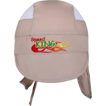 Kojenecká čepice Letní dětská čepička-šátek New Baby Speed King béžová 116 (5-6 rokov)