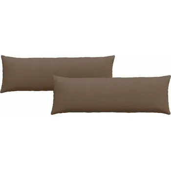 Polštář Pohovkové polštáře 2 pcs Hnědá 120 x 40 cm textil