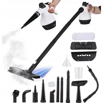 Parní čistič RUČNÍ PARNÍ ČISTIČ / MOP 1050W NA OKNA, SPÁRY, ČALOUNĚNÍ - SADA