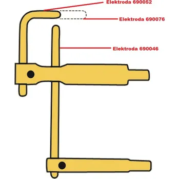 Svářečka Elektroda pro čelisti XA5 Telwin 690046