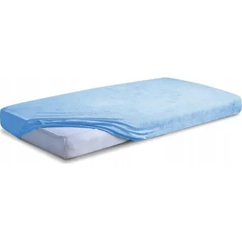 Prostěradlo Froté prostěradlo 160x200x20 s gumou, modré C