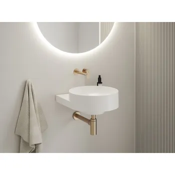 RAVAK Umyvadlo Yard 40 bez otvoru Barva: Deepsea Blue