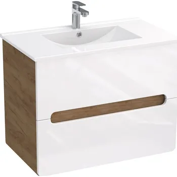 Koupelnový nábytek BPS-koupelny Koupelnová skříňka s keramickým umyvadlem Lukrecia W 80-2Z