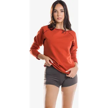 BHiStyle Dámská mikina CHRISTINE terracotta VELIKOST: M